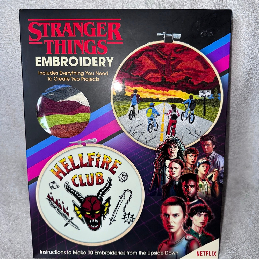 NIB 2024 Thunder Bay Press Stranger Things Embroidery Craft Kit